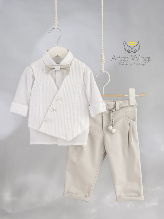 Taufkleidung für Jungen Anzug Armando Awb320 Angel Wings Aw-awb-320