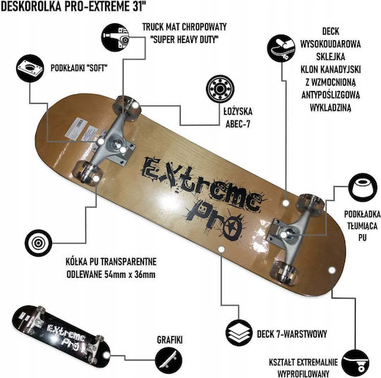 Victoria Sport Complete Shortboard Brown