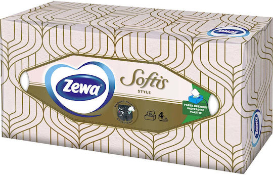 Zewa Softis Кърпички За Еднократна Употреба 4 Пласта 80 Бр Кутия