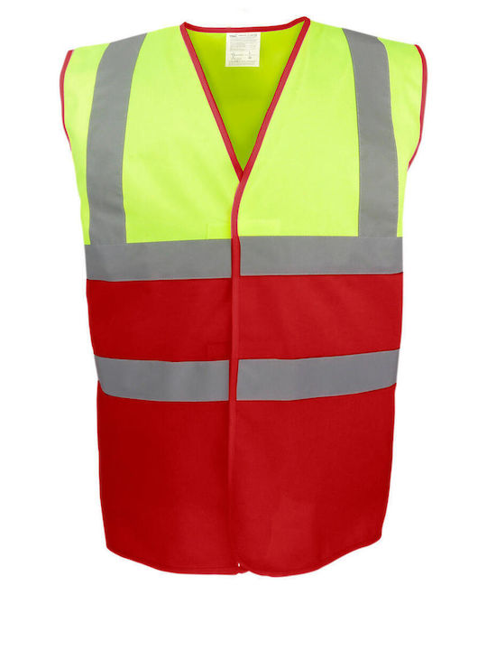 Yoko Hvw122 Yoko Men's Work Vest with Reflectiv...