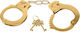 Deluxe Handfesseln in Goldfarbe