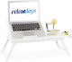 Relaxdays Τραπεζάκι για Laptop έως 17" Λευκό 10023254