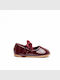 Kids Pumps & Ballerinas with Hoop & Loop Closure Burgundy