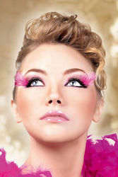Black-purple Feather Eyelashes