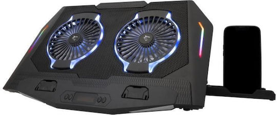 White Shark Cooling Pad για Laptop έως 17.3" με 2 Ανεμιστήρες και Φωτισμό SBX00285