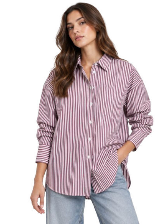 Long Sleeve Women's Shirt Fig Striped