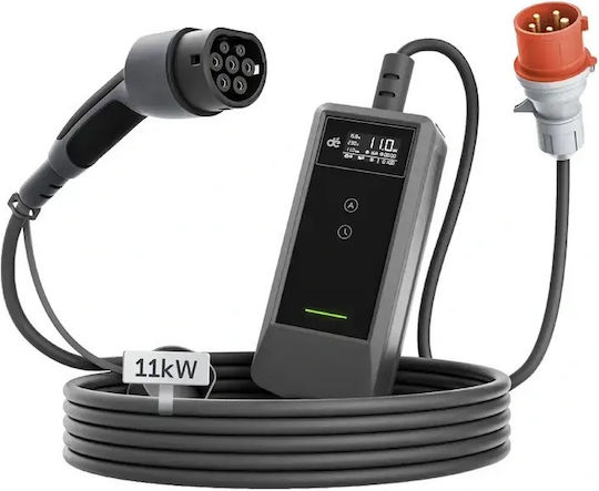 Depow Încărcător Portabil Trifazat 11 kW cu Cablu Încorporat de 10 m Tip 2 (094045)