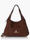 Damen-Schultertasche Braun