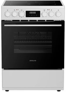 Davoline CMFW 1100 WH 70L Stove with Ceramic Hobs W60cm White