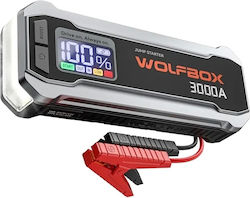 Wolfbox MegaVolt 16 Tragbarer Batterie-Starter für Auto und Motorrad 16000 mAh mit Powerbank / USB / Taschenlampe 12 V