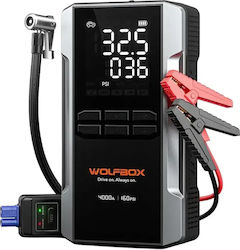 Wolfbox MegaVolt 24 Air Starter Portabil pentru Baterii Auto și Moto 24000mAh cu Baterie Externă / USB / Pompă / Lanternă 12V Wolfbox MegaVolt 24 Air Starter Portabil pentru Baterii Auto și Moto 24000mAh cu Baterie Externă / USB / Pompă / Lanternă 12V