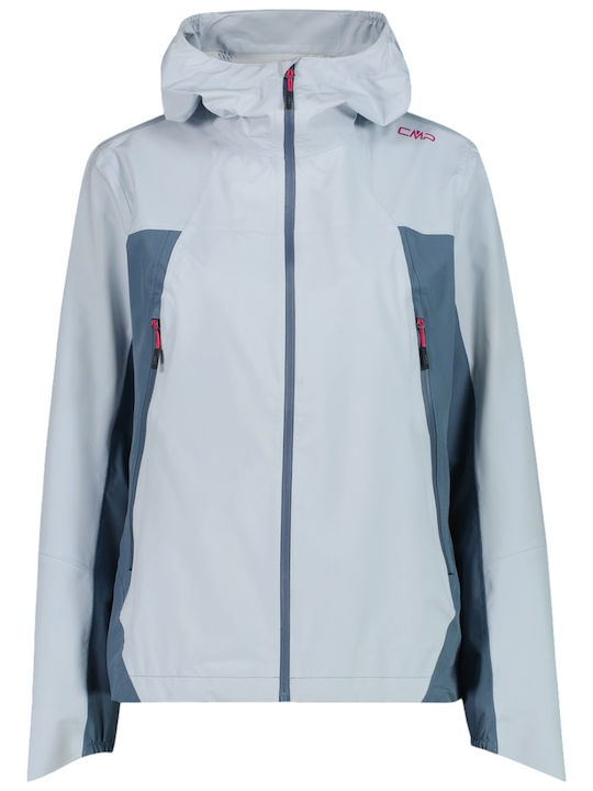 Wasserdichte Blaue Damen-Wanderjacke