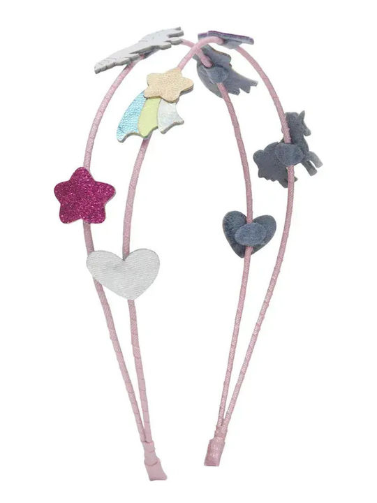 Mimi & Lula Kids Double Headband with Unicorn Multicolour