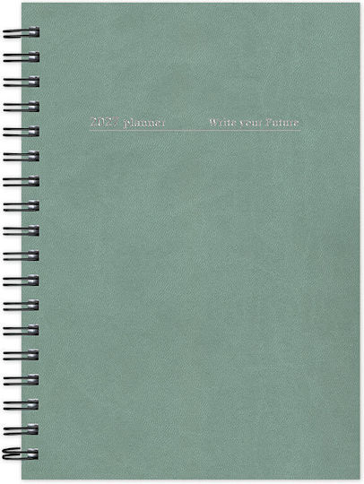 adBook Ημερήσιο Planner B5 2027 Λευκό Σπιράλ 14x21εκ.