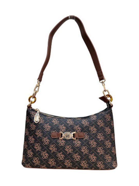 Braune Damen-Schultertasche
