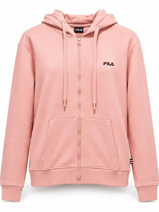FILA Women's Hooded Sweatshirt Cardigan Pink
