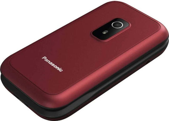 Panasonic KX-TF600 Single SIM Κινητό με Μεγάλα Κουμπιά Κόκκινο