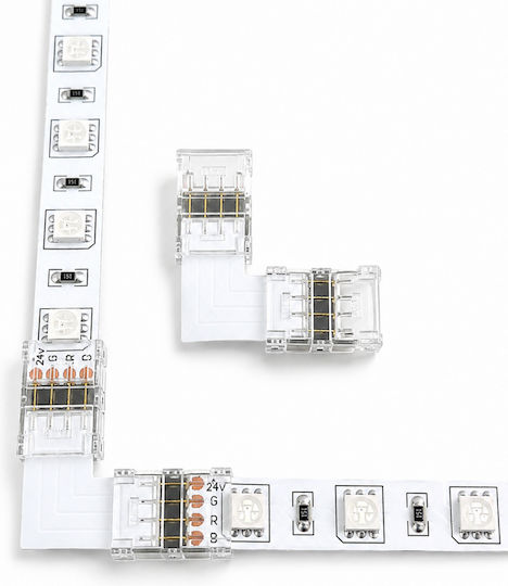 Evivak Γωνιακό Connector για Ταινίες LED 850225