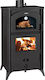 Prity FG R D Steel Wood Stove Black