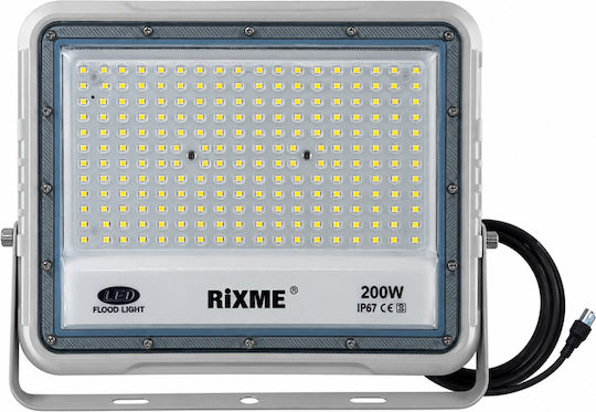 Rixme Wasserdichter LED-Fluter 200 W Warmweiß IP67