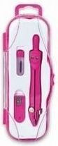 Penmate Set de Instrumente Geometrice Metalice Roz
