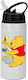 Sticlă Winnie Pooh 600 ml Alb cu Capac Negru