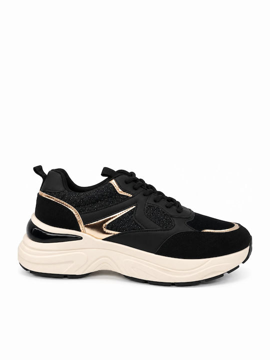 Plato Adidași Chunky pentru Femei Negri