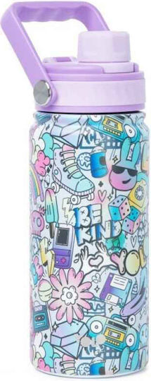 Yolo Sticlă Termos pentru Copii Girls Graffiti 500 ml