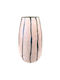 Capolavoro Dekorative Vase Metallisch Rosa 24x24xH34cm