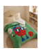 Rythmos Kinder-Wendebettdecke Einzeln Green 160x220 cm