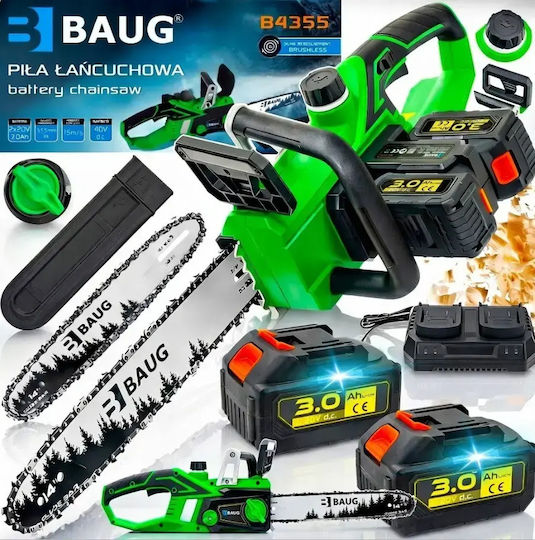 Notig Αλυσοπρίονο Μπαταρίας 2x3Ah Brushless 40V με Λάμα 35cm