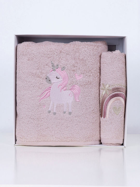 Sunshine Set Babyhandtücher 2 Stück Fluffy Powder