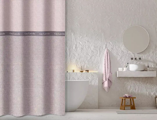 Guy Laroche Fabric Shower Curtain with Grommets 180x185cm Melange