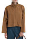 Crop Women’s Winter Jacket Olive