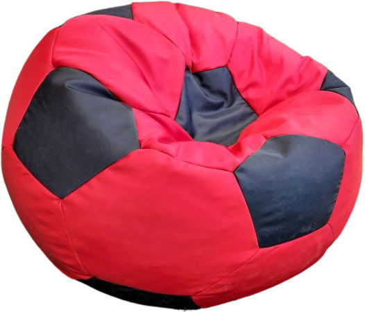 Wasserdichter Sitzsack-Sessel Ball Rot – Schwarz 75x75cm B75r/s