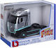 Bburago Mercedes-Benz Actros Gigaspace 4x2 Камион Сребристо-Черен 1/43