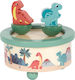 Wooden Dinosaur Musical Box for Newborns