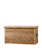 Iliadis Decorative Wooden Trunk Brown 85x35x45cm