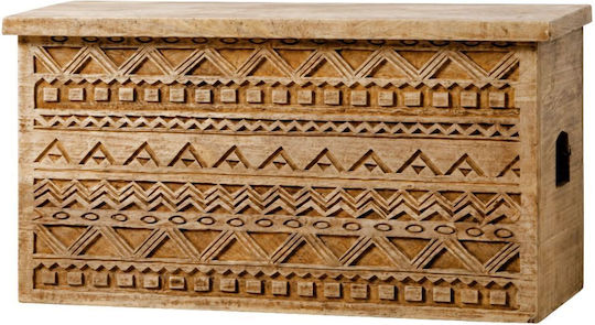 Iliadis Μπαούλο Ξύλινο 85x35x45εκ. Καφέ