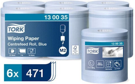 Tork Кърпи за почистване Професионални Ролки 165 m Сини 6 бр. 12462