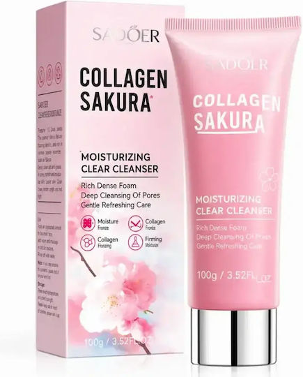 Collagen Sakura Facial Cleansing Foam with Moisturizing Action 100g