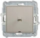 Karlik Recessed Wall Switch without Frame Brown