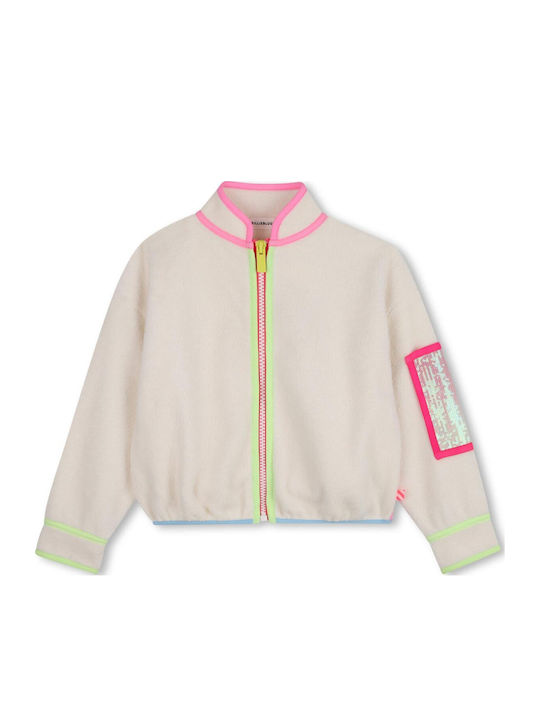 Kids Knitted Beige Cardigan