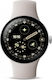 Google Pixel Watch 4 Aluminium 41mm με Παλμογράφο (Polished Silver Aluminium Case/Porcelain Active Band)