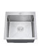 Finetto Drop-In Satin Inox Sink L50xW50cm Silver 8024827364000