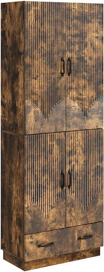 Biblioteci din Lemn de Stejar Fumurii (2 buc.) 66x34,5x184 cm