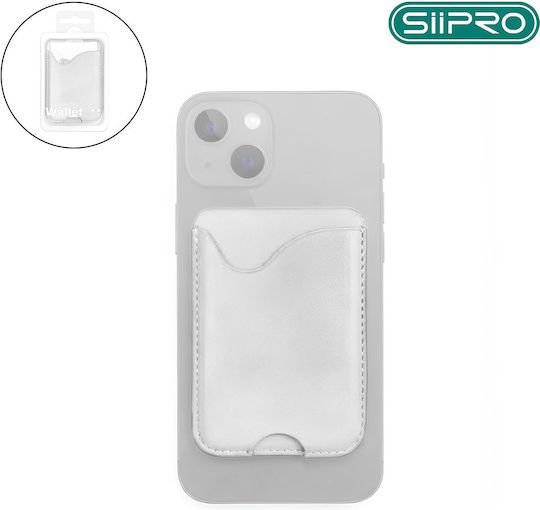 SiiPro MagSafe Θήκη Καρτών Art-5005 σε Λευκό χρώμα