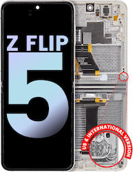 Inner Oled Assembly Frame Samsung Galaxy Z Flip 5 5g Us & International Service Pack Cream