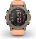 Garmin Descent G2 45 mm Smartwatch Rezistent la Apă cu Monitor de Ritm Cardiac (Paloma cu Shell Pink - Large)