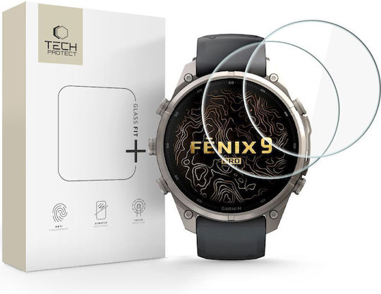 Tech-Protect Glass Fit+ Gehärtetes Glas für das Garmin Fenix 9 Pro (47 mm) 1 Stück